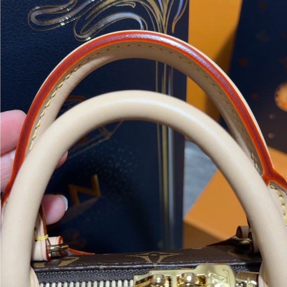 Louis Vuitton Monogram Speedy Bandouliêre 20 Beige Strap NEW - Picture 11 of 15